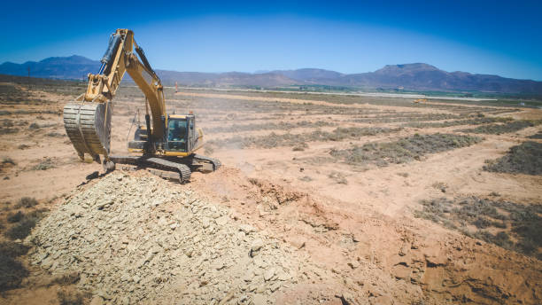 Chantier de terrassement aérien