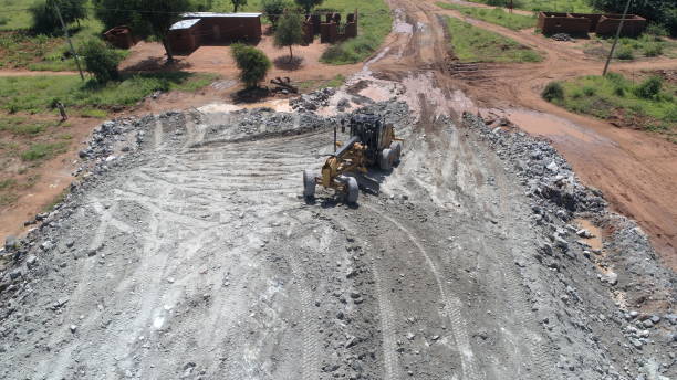 Travaux de construction avec engins lourds